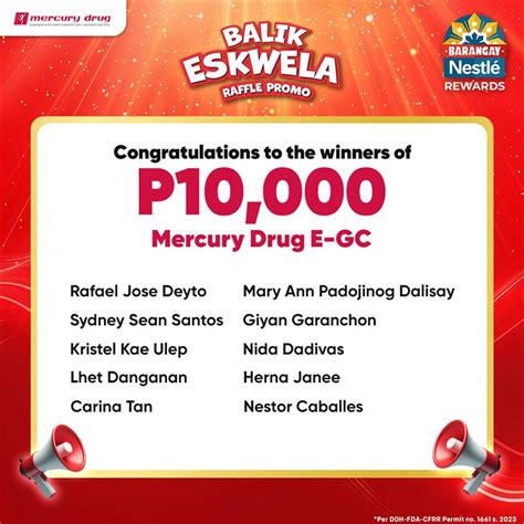 mercury drug raffle promo 2024 winners list|One million pesos and more cash prizes up for grabs in GMA .